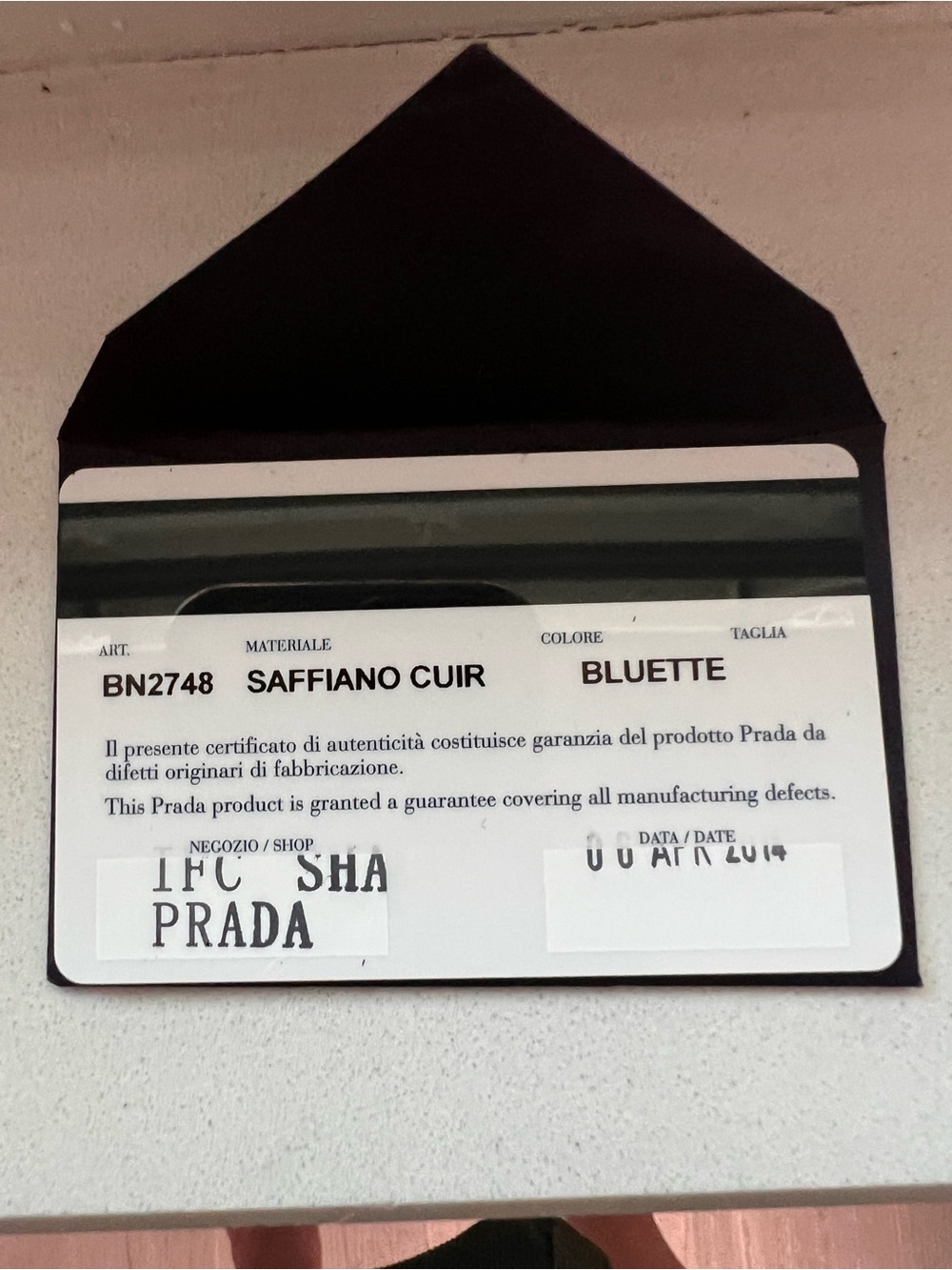 Authentic Prada Saffiano Cuir Turnkey Double Tote Bluette Leather Bag w/ COA - Picture 16 of 16